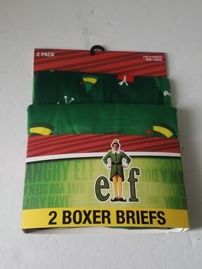 Elf Christmas Movie Boxers Size Large New